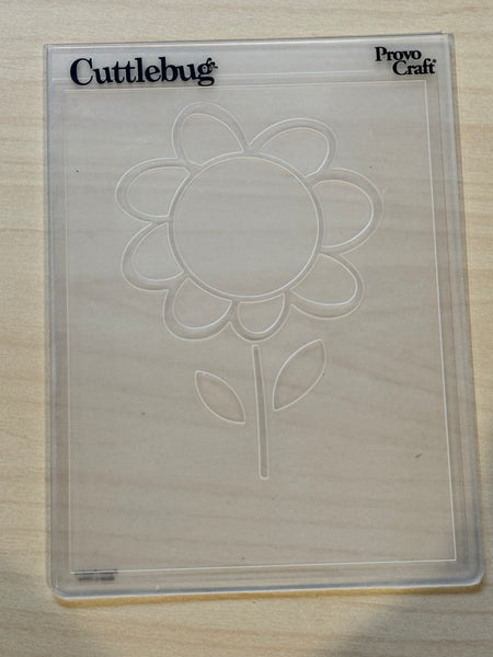Cuttlebug Flower embossing folder