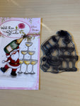 GS-Wild Rose Studio Santa with Chsmpagne Stamp