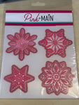 GS-Pink & Main Cut & Emboss Snowflakes