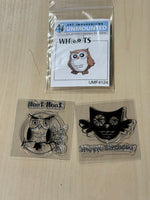 Owl stamps (3)