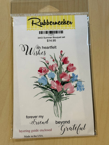 Rubbernecker Summer Bouquet Layered Stamp Set