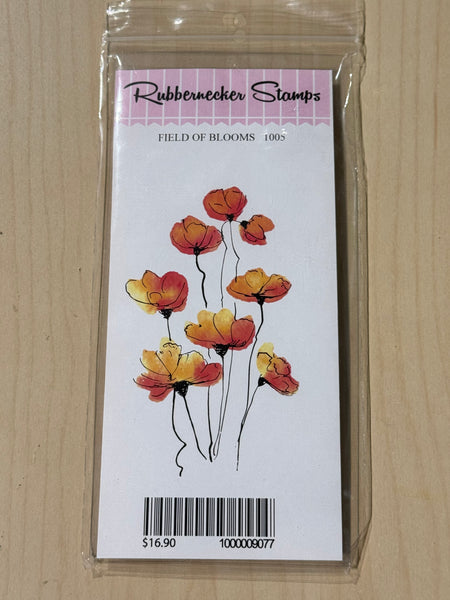 Rubbernecker Field of Blooms layering stamps