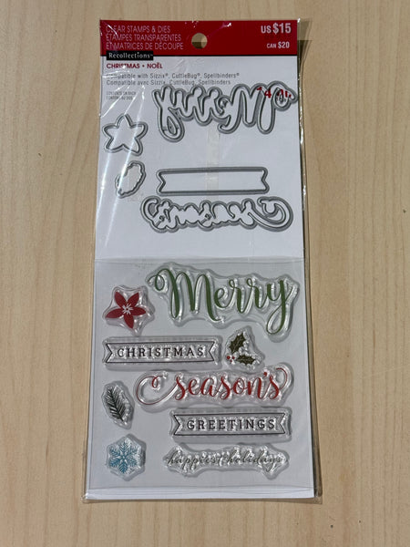 Recollections Christmas stamps & dies #1