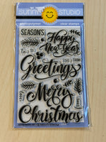 Sunny Studio Seasons Greetings stamps & Dies (NEW)