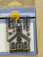 Sunny Studio Christmas Chapel stamp & dies