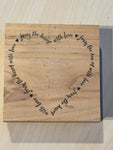 The Stamp Pad Co Script Heart stamp