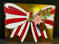 Christmas-Striped Bow