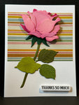 Thanks-Rose Diecut