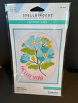 GS-Spellbinders Stylish Oval Hello You Floral