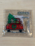 GS-Stampendous Mini Red Truck Xmas Stamp