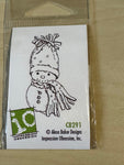 GS-Impression Obsession c8291 mini snowman stamp