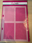 GS-Pink & Main Rectangle Patterns Stencil