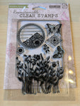 GS-Hero Arts Butterflies and Wildflowers stamp