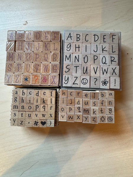 GS-Alphabet stamp blocks