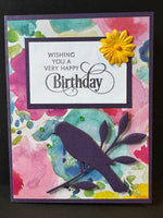 Birthday-Bird Silhouette