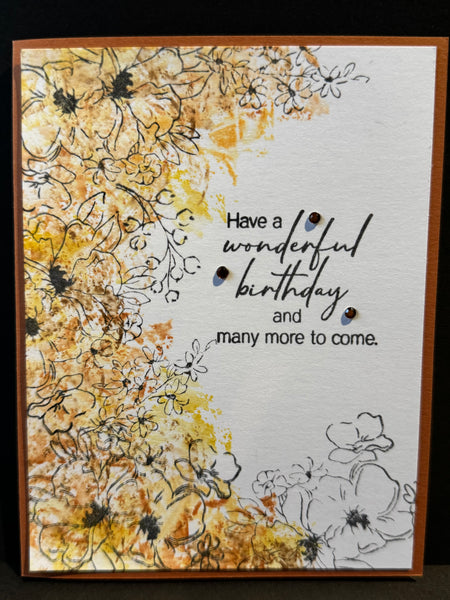 Birthday-Wonderful Flower Spray in Browns